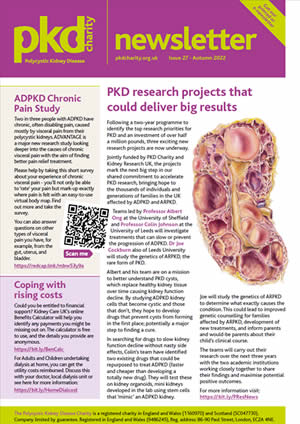 Download the latest PKD Charity newsletter