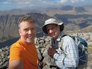 Bill and Mike in the mountains