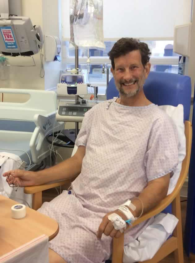 Martin recovering from the transplant